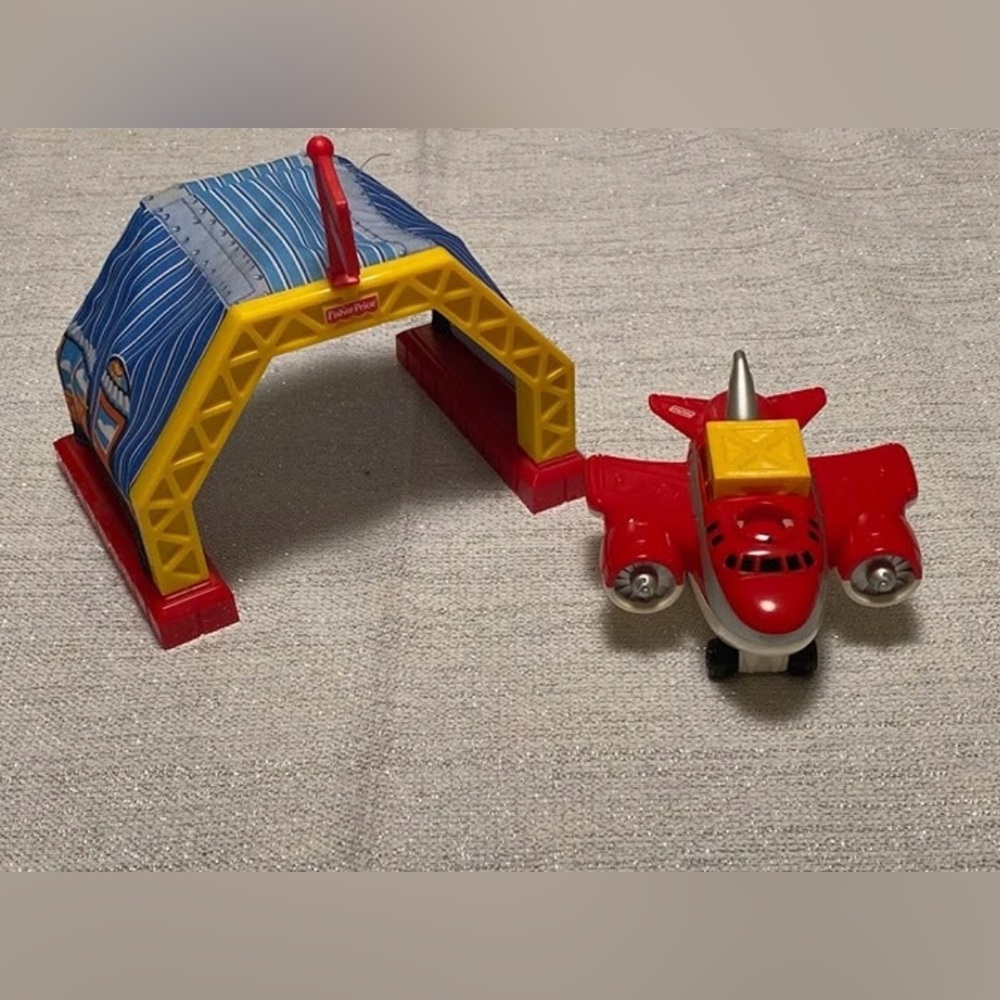 Geo Trax Red Wing Jet Plane expansion set